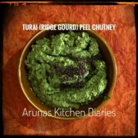 Turai Ridge Gourd Peel chutney